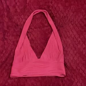 Textured Backless Top